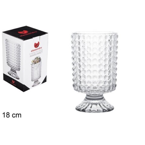VASO DI VETRO MARGARET 18 CM